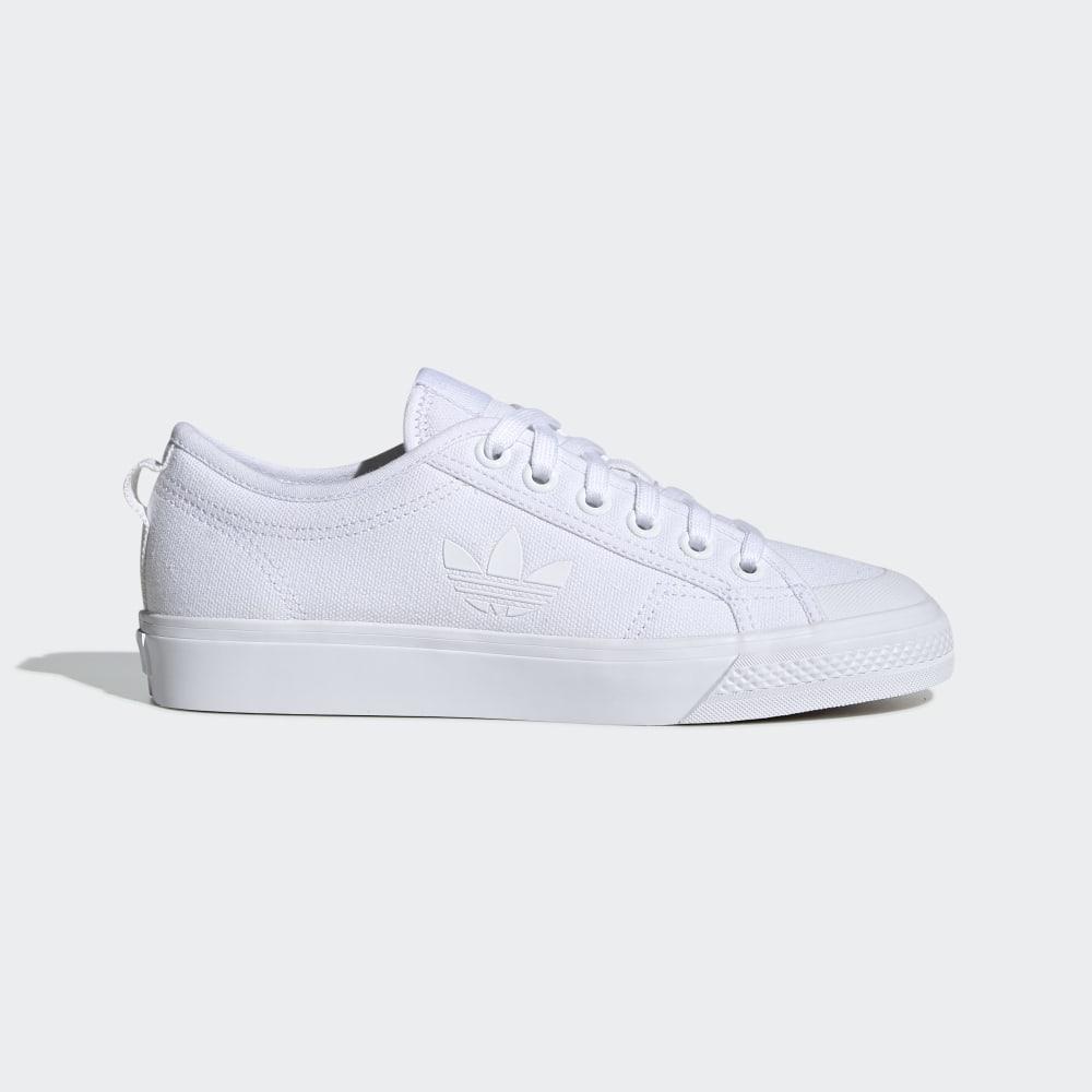 Originals Adidas Nizza Trefoil Dama Romania - Albi EF1879